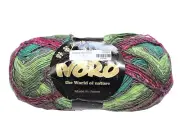 Noro Silk One Skein Garden Sock Yarn S399 Wool Silk Mohair Blend 100 Gram Greens