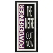 Powderfinger - The Metre Promotional Vintage Daybill Poster Framed