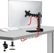 EZI Office Solutions - Single Monitor Desk Mount - Adjustable Monitor Arm - V...
