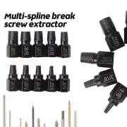 10x Bolt Extractor Set Stripped Damaged Bolt Nut Removal ExtractorSocket Tool US