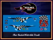 1/64 '55 Chevy "Checkered Rebel" Gasser CUSTOM Decal SCR-0398