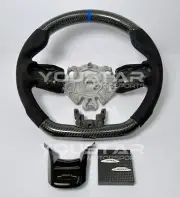 BLUE LINE CARBON Alcantara Steering Wheel for MINI 2021+ LCI F54 F55 F56 F57 F60 (for: Mini)