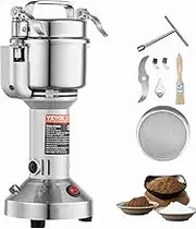 VEVOR 150g Electric Grain Mill Grinder, High Speed 850W Commercial Spice Grinders, Stainless Steel Pulverizer Powder Machine, for Dry Grains Spices Cereals Coffee Corn Pepper, Straight Type
