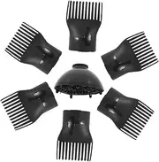 DRESSOOS 1set Hair Dryer Comb Attachment High Temperature Resistant Diffuser Nozzle for Fast Drying Compatible Hair Types Includes Comb Nozzles and Diffuser Cover