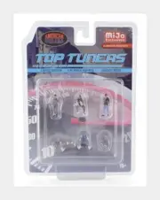 AMERICAN DIORAMA 2412MJ Figures - Set 6X Top Tuners - Various - 1/64