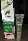 Organic Aloe Vera Eye Gel Infused w/ Cucumber To Help Reduce Fine Lines 0.5 floz