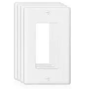 Decorator Wall Plate 1-Gang Light Switch Plate Outlet Cover,Unbreakable Polyc...