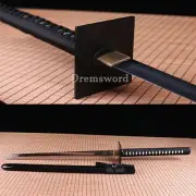 9260 Spring Steel Ninjato Japanese Ninja Sword Full Tang Functional Sword Black