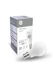 GE 7.5W Glass Opal ES LED GLS Globe in Day Light