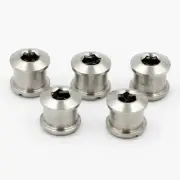 New Titanium Crankset Chainring Bolts Nuts M8 Road Bike MTB 5pairs