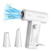 130000RPM Electric Cordless Air Duster Mini Blower with Rechargeable Battery-White