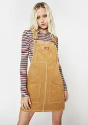 [Dickies Girl] Corduroy Pinafore Dress