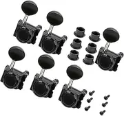 ERINGOGO Ergonomic Guitar Tuning Pegs Pack Locking Tuning Keys Smooth Operation Black for Acoustic Electric Guitars