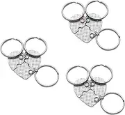 [SAFIGLE] 2 Sets Bestfriendsforever Puzzle Heart Keychain Puzzle Key Rings Friend Girls Necklace Birthday for Girlfriend Heart Keychains Girl Presents Heart-shaped Key Chain