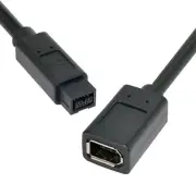 6 PIN / 9 PIN BETA FireWire 800 - FireWire 400 9-6 Wire IEEE 1394B 1.8m Black