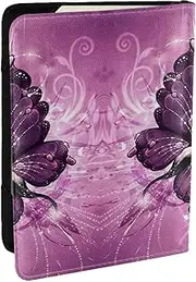 [JEJEA] Butterfly1 Print Travel Organizer Credit Cards Case Passport BookPassport Holder Cover Wallet forTraveling,, Black, One Size