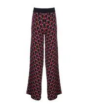 Printed casual pants M Black