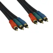 [Lot10] 12Ft 3-RGB Component Male to Male Video Cable 3RCA VCR DVD DVR TV Displa