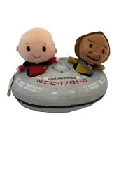 Hallmark Itty Bittys Picard & Worf USS Enterprise Star Trek Next Generation