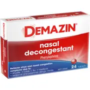 Demazin Nasal Decongestant Tablets 24 pack