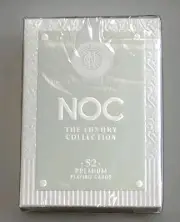 NOC Luxury Collection GILDED Silver Playing Card Deck #84/700 Riffle Shuffle New
