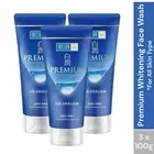 HADA LABO Premium Whitening Face Wash Brighten & Cleanse All Skin Type(3 x 100g)