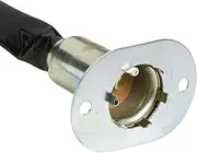 Narva Bayonet Cap Globe Holder with Push Lock and Mounting Bracket for BA15s Globe, 19 mm Hole Diameter