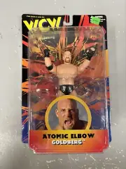 Vintage WCW Wrestling Action Figure Goldberg Atomic Elbow 1998 New Sealed
