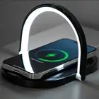 Bedside Table Lamp with Wireless Charger, Touch LED Night Light with Phone
