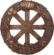 Wheel of The Year Wall Plaque Featuring Eight Pagan Festivals Sabbats By Maxine Miller