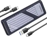 UGREEN M.2 NVMe Enclosure 10Gbps USB 3.2 Gen2 Aluminum External Portable Case Support UASP & Trim [Upgrade Heat Dissipation] for M and M&B Key in Size 2230/2242/2260/2280