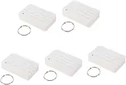 jojofuny 5 Sets Blank Flashcards for Studying Small Note Cards DIY Index Cards for Vocabulary and Planning for Students and Writers Vintage Paper Material