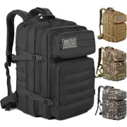 45L Tactical Backpacks Army Assault Pack 3 Day Bug Out Hiking Treeking Rucksack