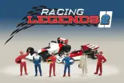 RACING LEGENDS 2 FIGURE 6 PC. SET 1/64 DIECAST AMERICAN DIORAMA AD-76511MJ