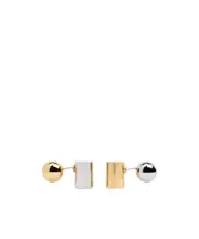 Jacquemus Geometric Motif Earrings One size gold silver