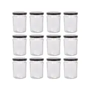 Argon Tableware Glass Jam Jars - 450ml - Pack of 12