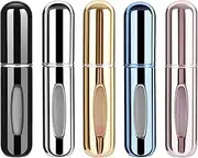 [KJHD] Portable Mini Refillable Perfume Atomizer Bottle, Refillable Perfume Spray, Atomizer Perfume Bottle, Scent Pump Case for Traveling and Outgoing, 5ml Multicolor Perfume Spray (5 pcs)