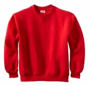 MJ Soffe Big Boys' Crew Sweatshirt, Red, X-Large