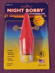 Night Bobby Lighted Fishing Float Bobber For Night Fishing Model 118 Red - NEW