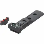 LPA TXT Adjustable Black Fiber Optic Target Sight Set S & W Revolvers - TXT02F1