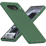 MCC Google Pixel 8a 5G Soft Liquid Silicone Shockproof Case Cover [Dark Green]