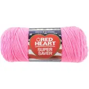 Red Heart Super Saver Yarn-Pretty 'n Pink E300B-722