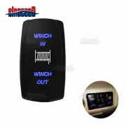 Momentary LASER Rocker Switch LED Light 7pin BLUE WINCH IN/OUT 20A 12V (for: Subaru)