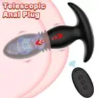 Male Vibrator Wireless Plug Anal Prostate Massager Stimulator Thrusting Sex Toy