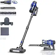 Cordless Stick Vacuum Cleaner, Powerful Cyclone Suction, Rechargeable & Lightweight, Handheld Portable for Home, Pet Hair, Hard Floors, and Carpets