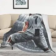 Gymtmwn Football Stars Cristiano Ronaldo Blanket Plush Throw Size Blanket 60"X80"