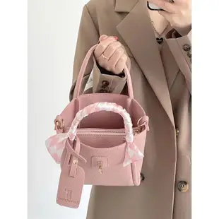 手提菜籃子包包女2023夏季新款韓國小眾單肩斜挎包流行高級水桶包