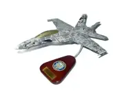 USN McDonnell Douglas F-18F Hornet Centennial Colors Desk 1/38 Model SC Airplane