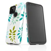 For Google Pixel 4a 5G Case Armour Protective Cover Leaves
