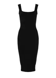 Flore Flore Nur Stretch-cotton Midi Dress - Black - XS XS